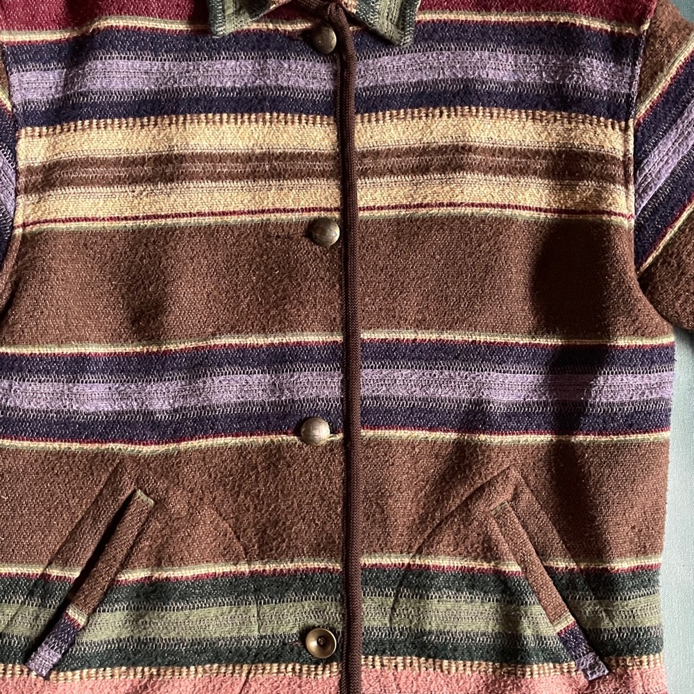 Braetan Vintage 90s Striped Multi-Colored Jacket … - image 5